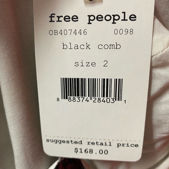 Free People Slubby Crinkle Serves You Right Printed Maxi Dress - Picture 9 of 9